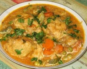 Tha�svente (boulettes de semoule en sauce)