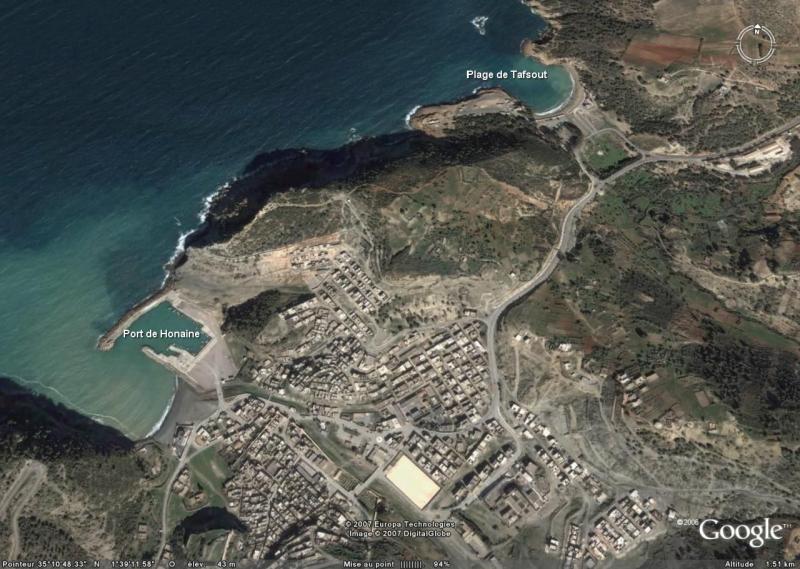 Port de Honaïne et plage de tafsout  image satellite