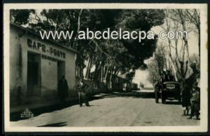 Ras el Oued   (Tocqueville)  - all&eacute;e du square et caf&eacute; de la poste