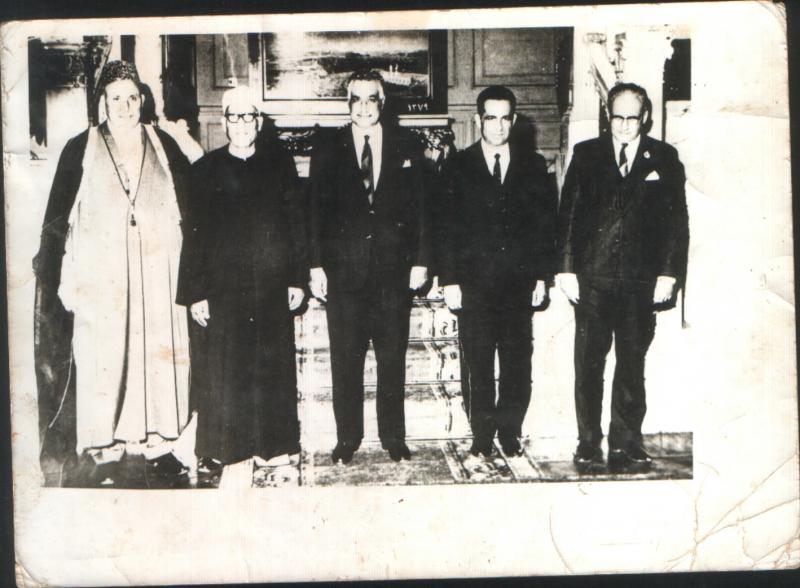 el mehdi bouabdelli(a gauche),avec gamal abdenasser et malek bennabi a droite)