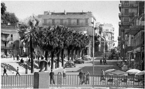 صورة لوسط مدينة سكيكدة في سنة 1950 