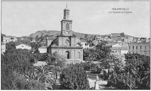 صورة للكنيسة الرئيسية لمدينة سكيكدة سنة 1905