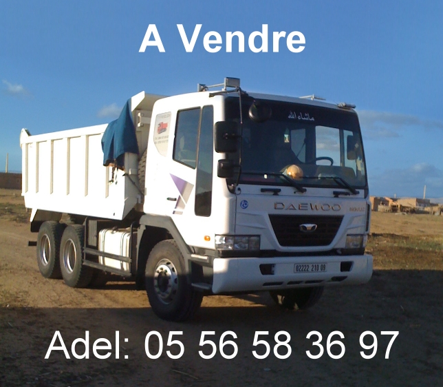 vendre camion daewoo a benne 25.5 tonnes