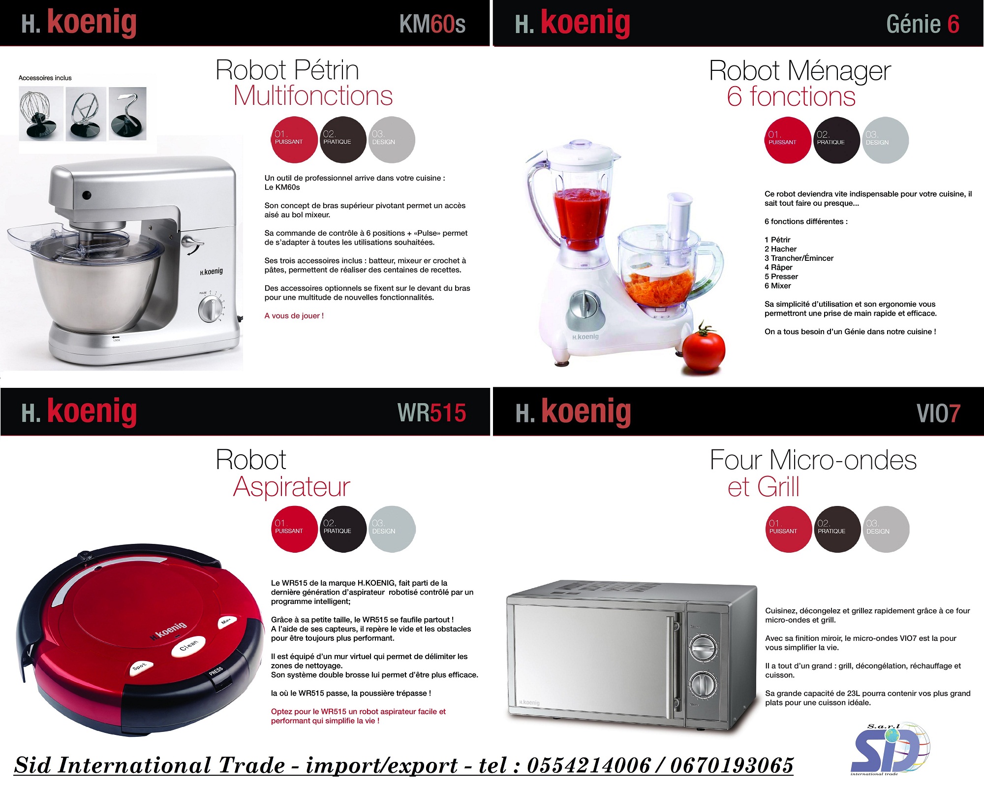 H.KOENIG pour grossistes d'électromenagers
