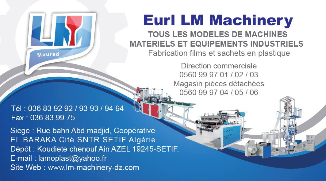 Machine Fabrication sachet en plastique LM-Machinery