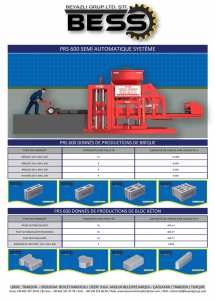 MACHINE DE FABRICATION DE PARPAING PAVÉ BORDURE