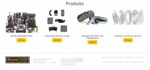 Freins et pieces de rechanges de freins pour poids lourds, aurobus, camions, vehicules utilitaires