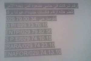 هده ارقام شركات في حاسي مسعود