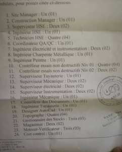 21/01/2018 بعض عروض العمل للشركة الإيطالية sarpi وشركة الأشغال البترولية الكبرى المعروفة ب gtp