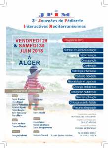 CONGRES DE PÉDIATRIE - JOURNÉES DE PÉDIATRIE INTERACTIVES  MÉDITERRANÉENNES