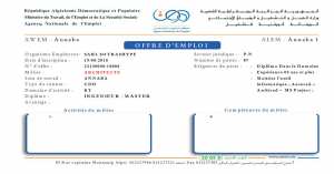 Offre d'emploi a Sarl SOTRASHIP