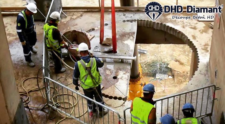 Découpe du béton armé en Algérie avec Sciage et Carottage