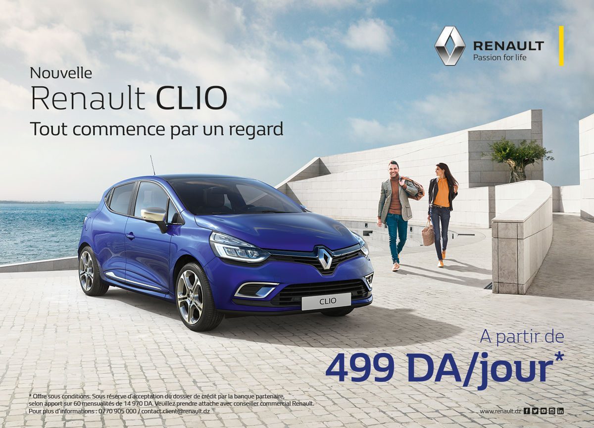 Renault Clio à 499.00 da / jour