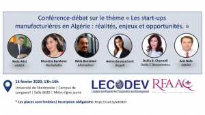 LES STARTUPS MANUFACTURIÈRES EN ALGÉRIE : RÉALITÉS, ENJEUX ET OPPORTUNITÉS