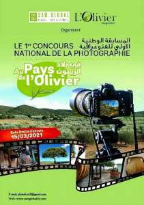 Le 1er concours national de photos ayant pour thème  Au pays de L'olivier  est lancé.