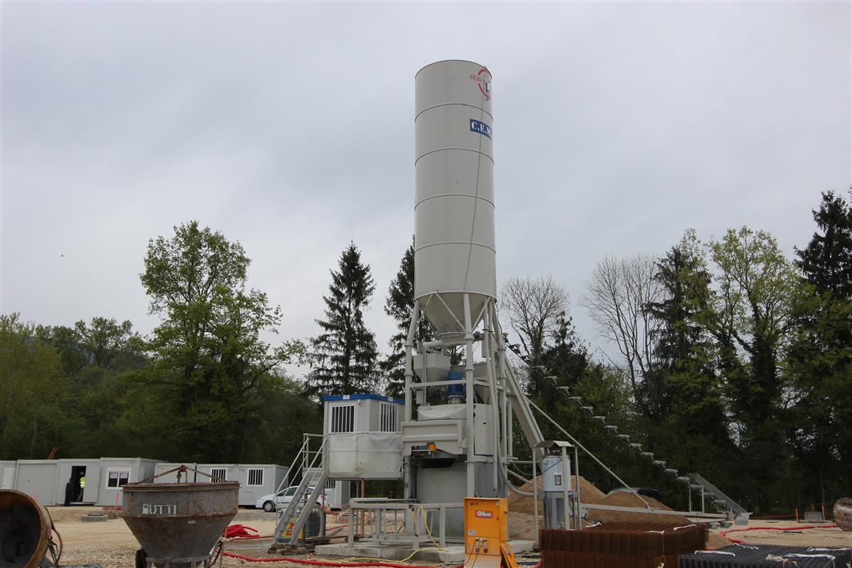 Centrale à béton à rayon raclant (MCF-ITALIE)