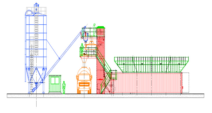 Centrale à béton semi-mobile BETONTOWER (MCF ITALIE)