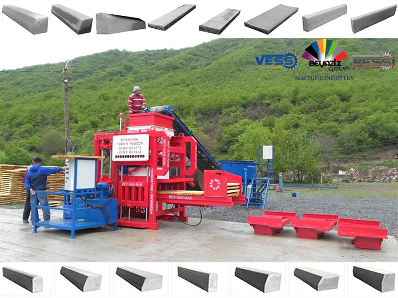 MACHINE A FABRICATION DE BORDURE ET PAVÉ EN BÉTON