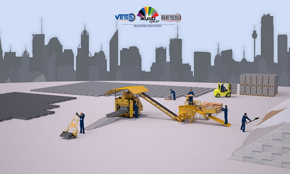 Machine a fabrication de brique - Bordure - Pavé