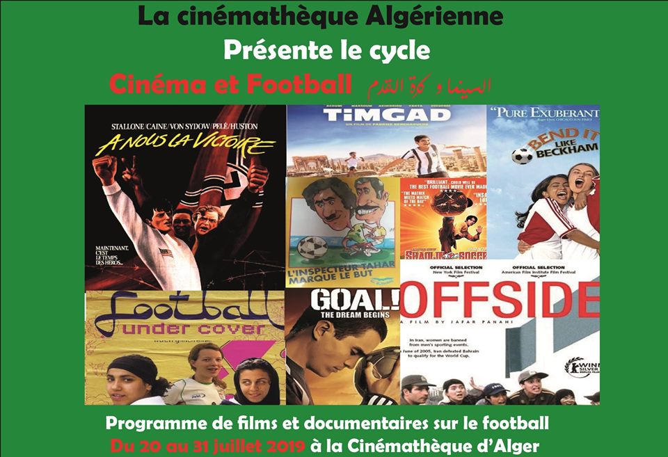 Cinémathèque d'Alger : programmant un cycle de films et de documentaires sur le football