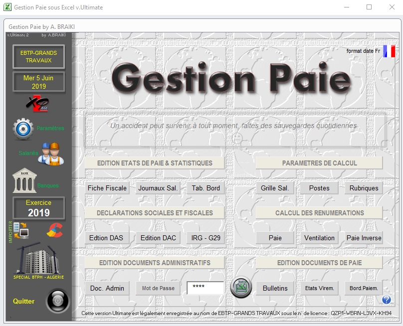 Gestion Paie Sous Excel