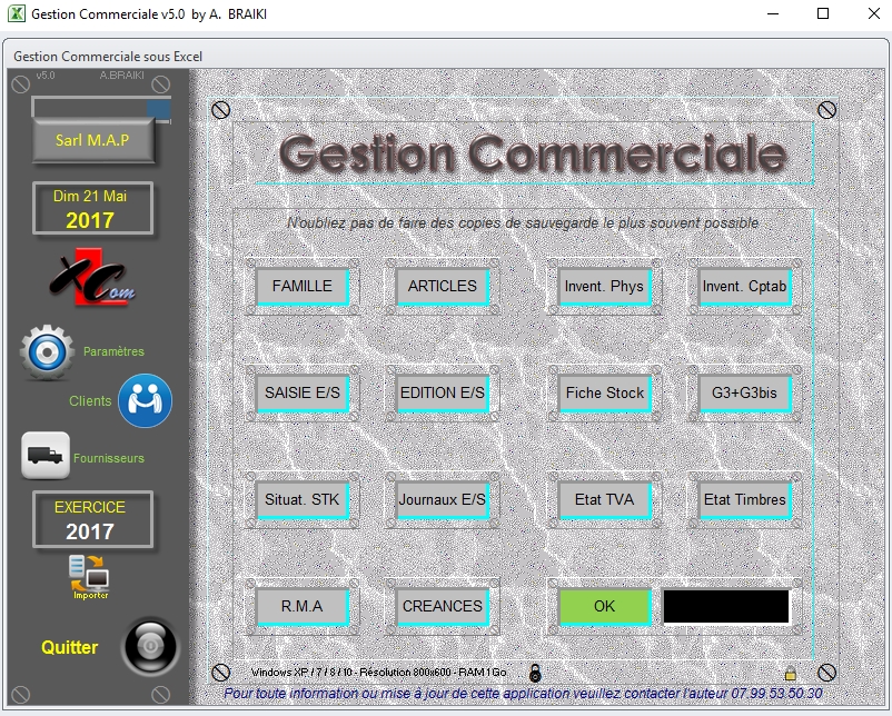 Gestion Commerciale sous Excel