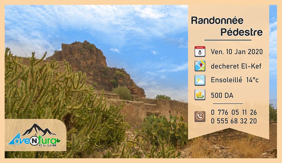 El Kef, Un clin d'œil du passé ( Randonnée Pédestre ) Organisé par Aventura club