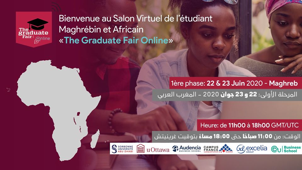 JUN 22 The Graduate Fair Online - Maghreb Organisé par The Graduate Fair.Online