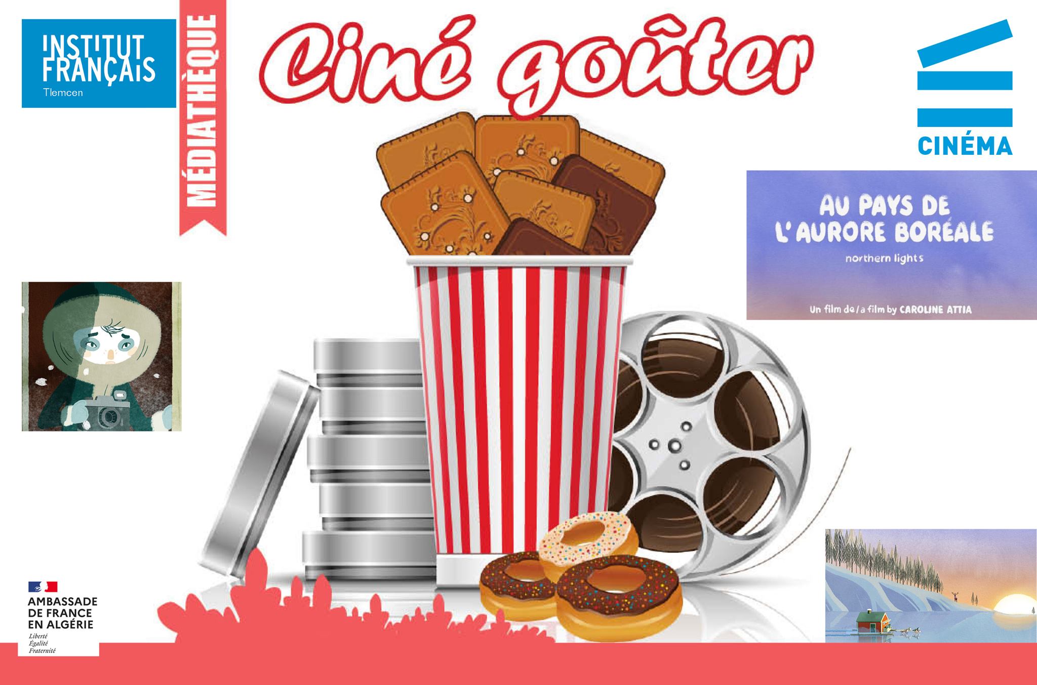Ciné Goûter: AU PAYS DE L'AURORE BORÉALE à Institut Français Tlemcen