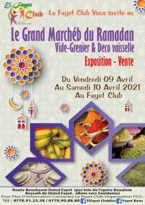 Le grand marché du ramadan : Vide grenier déco et vaisselle.