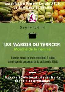 Le Marché du terroir  Taghrast  organisé par l'Association femme rurale AFUD de la wilaya de Béjaïa