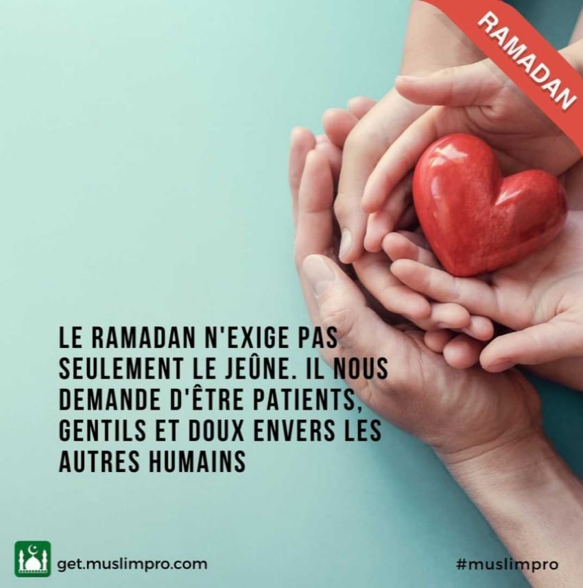 Bon début de ramadan à tous.