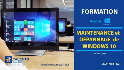 Maintenance et dépannage de Windows 10