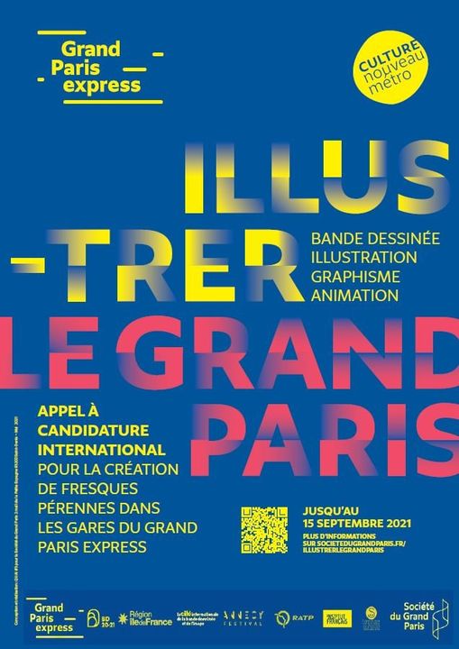 APPEL À CANDIDATURE INTERNATIONAL POUR LA CRÉATION DE FRESQUES PÉRENNES DANS LES GARES DU GRAND PARIS EXPRESS!