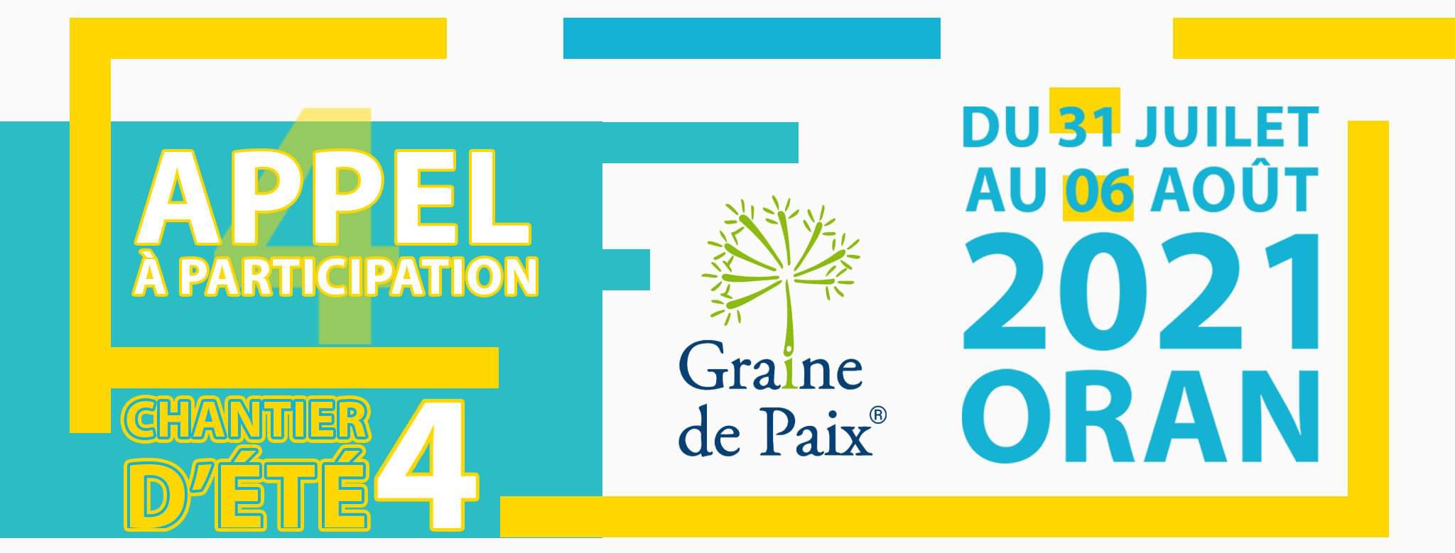 Graine de paix - Oran, Enfin, le chantier d'animation est de retour ..