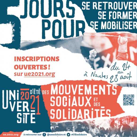 Appel à participations : Université d'été des Mouvements Sociaux et des Solidarités