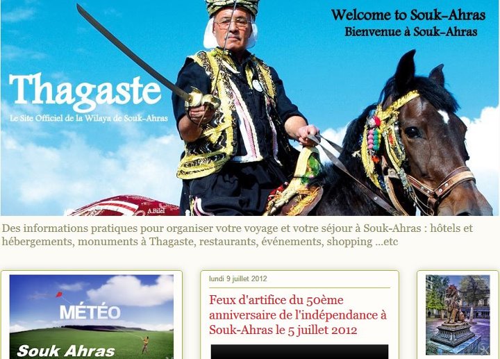 Site officiel du tourisme en Souk-Ahras