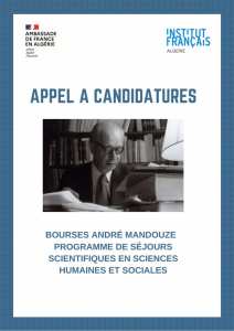 APPEL A CANDIDATURES BOURSES ANDRÉ MANDOUZE!!!