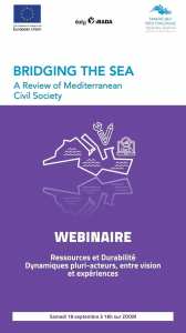 Invitation au Webinaire : Ressources et Durabilité : Dynamiques pluri-acteurs, entre vision et expériences