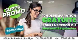 TOEIC &TFI: Tests Internationaux de Langues-Session Septembre