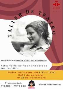 TALLER DE TEATRO. CON MARTA MARTÍNEZ