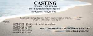 Annonce Casting Long métrage cinéma