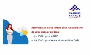 Campus France Algérie Calendrier des études en France - Rentrée 2022/2023