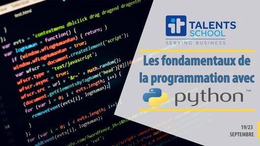 Python : les fondamentaux de la programmation