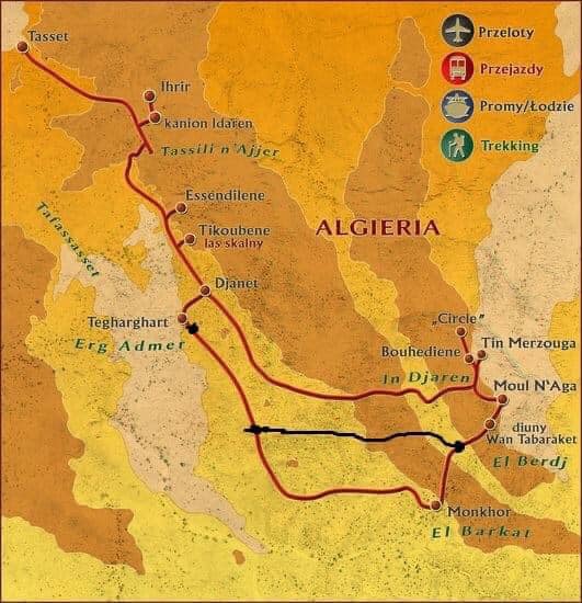 PENSEZ Y DÈS MAINTENANT 08 JOURS 07 NUITS À DJANET - TASSILI N’AJJER. Circuit dunes rouges de la TADRART