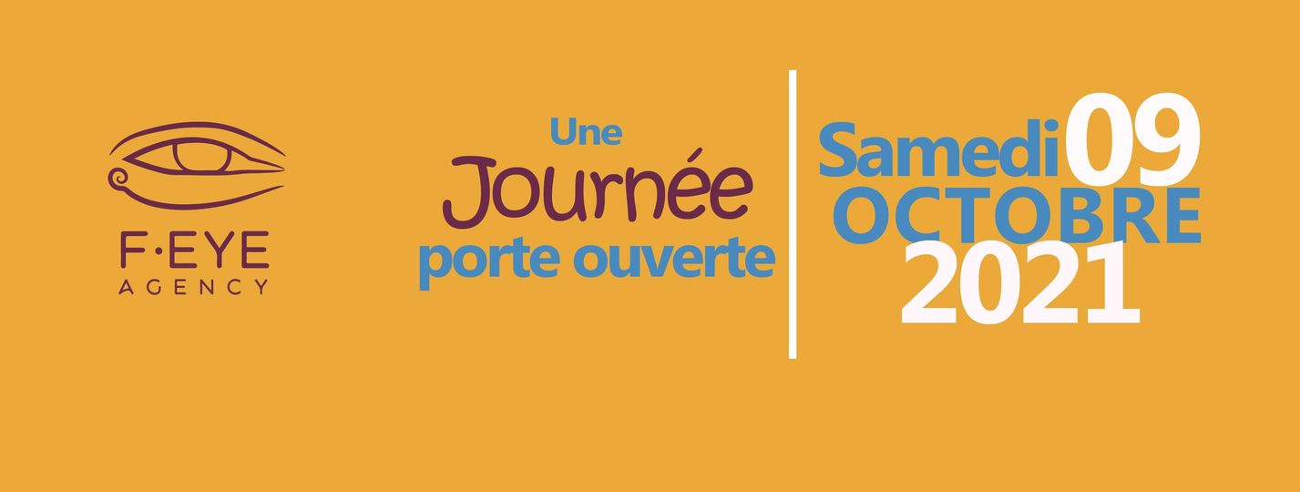 F-EYE Agency vous ouvre ses portes le samedi 09 octobre à partir de 9h30, l'occasion de découvrir notre agence, ses activités et ses services.