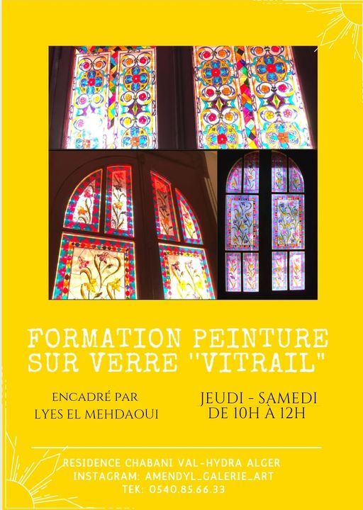 formation peinture sur verre 