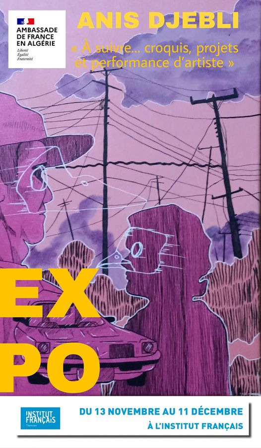 Exposition d'Anis Djebli à l'Institut français de Tlemcen