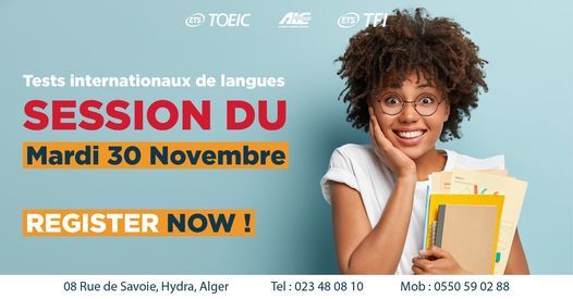 TOEIC &TFI: Tests Internationaux de Langues-Session Novembre