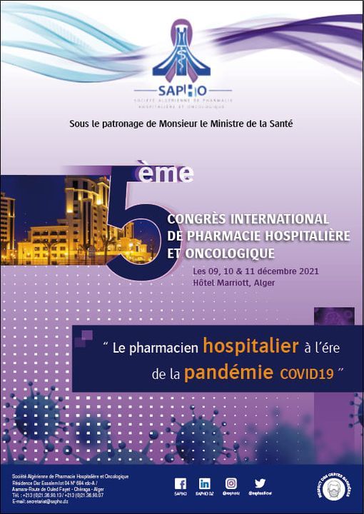 5e congrès international de pharmacie hospitalière et oncologique